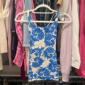 Lululemon Blue/White Paisley Tank